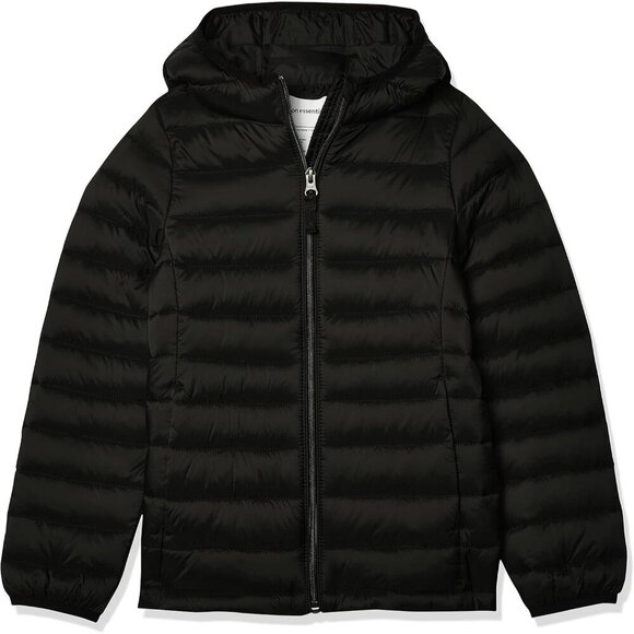 Other - Girls Black Lightweight Water Resistant Hooded Puffer Jacket Winter Coat